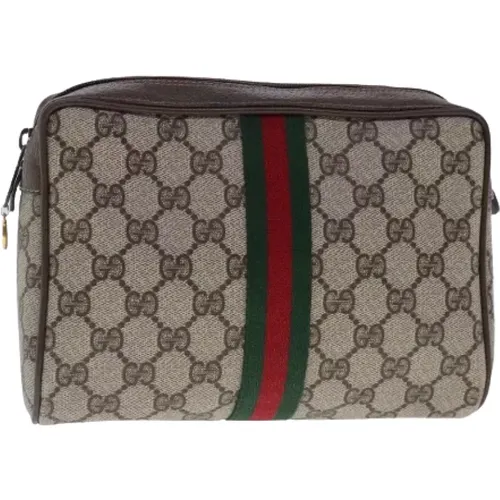 Pre-owned Leder clutches , Damen, Größe: ONE Size - Gucci Vintage - Modalova