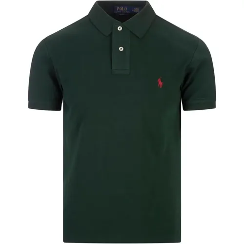 Waldgrünes Polo Shirt Icon , Herren, Größe: XL - Ralph Lauren - Modalova
