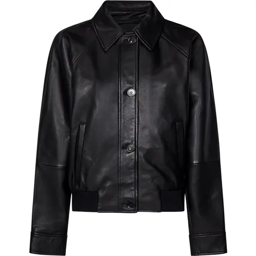 Lambskin Jacket Elegant Style , female, Sizes: L - Max Mara - Modalova