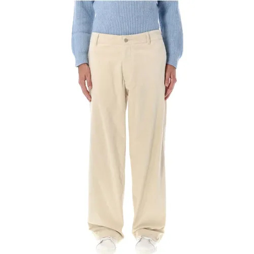 Corduroy Wide Leg Trousers - Emporio Armani - Modalova