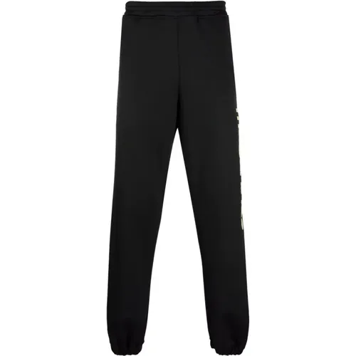 Schwarze lässige Hose Moschino - Moschino - Modalova