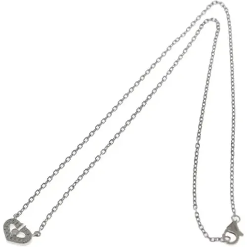 Pre-owned White Gold necklaces , female, Sizes: ONE SIZE - Cartier Vintage - Modalova