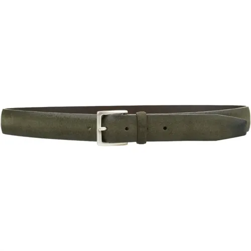 Suede Pointed Belt , male, Sizes: 105 CM, 85 CM, 100 CM - Orciani - Modalova