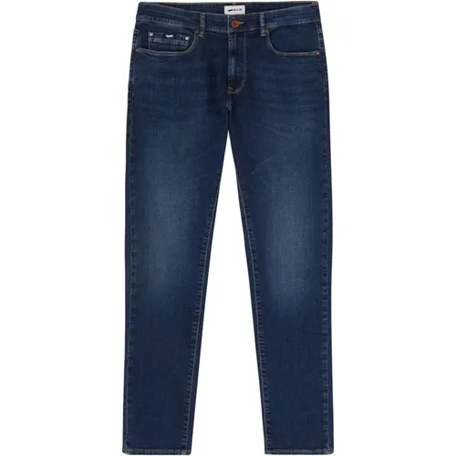 Blaue Skinny Denim Jeans , Herren, Größe: W36 - GAS - Modalova