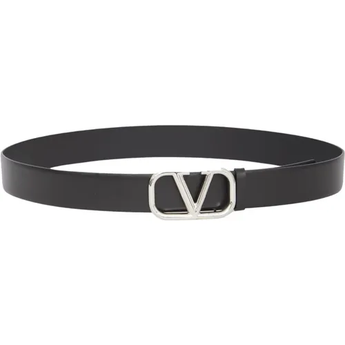 Calfskin VLogo Belt , male, Sizes: 110 CM, 105 CM - Valentino Garavani - Modalova