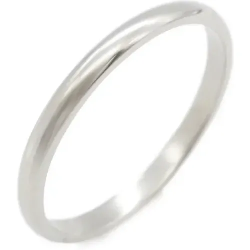 Pre-owned Platinum rings , female, Sizes: ONE SIZE - Cartier Vintage - Modalova