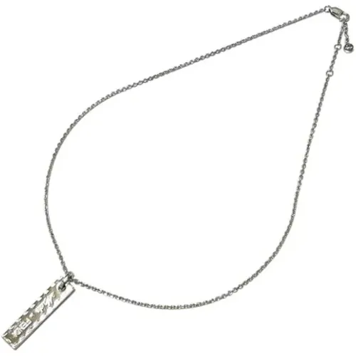 Pre-owned Metal necklaces , female, Sizes: ONE SIZE - Fendi Vintage - Modalova