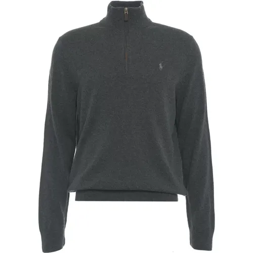 Grauer Rollkragenpullover Strickware Aw24 , Herren, Größe: M - Ralph Lauren - Modalova