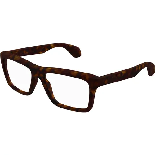 Dunkel Havana Brillengestelle , unisex, Größe: 55 MM - Gucci - Modalova