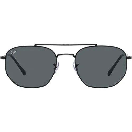 Sonnenbrille mit unregelmäßiger Form und blauen Kristallen , Herren, Größe: 57 MM - Ray-Ban - Modalova