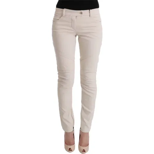 Weie Slim Fit Denim Schatz , Damen, Größe: M - Ermanno Scervino - Modalova