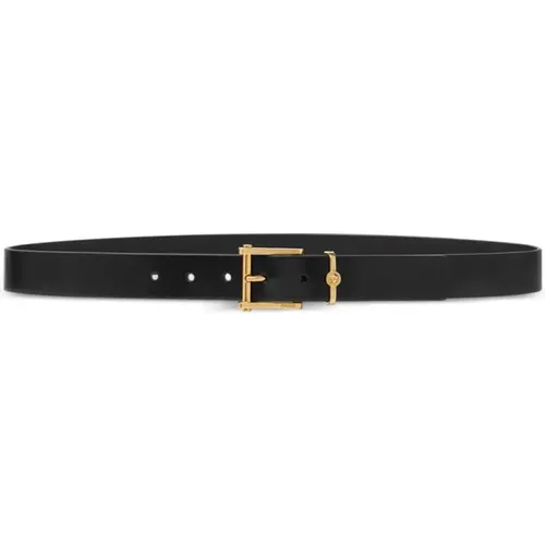 Vitello Belt , male, Sizes: 120 CM, 100 CM - Versace - Modalova
