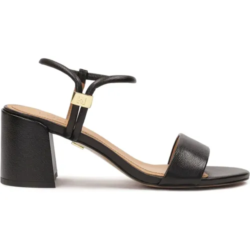 Schwarze Slip-On-Post-Sandalen , Damen, Größe: 36 EU - Kazar - Modalova