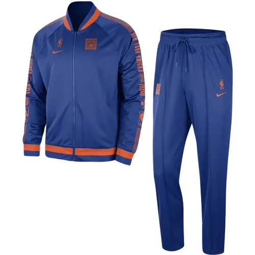 NY Knicks Basketball Tracksuit Courtside Set , Herren, Größe: M - Nike - Modalova