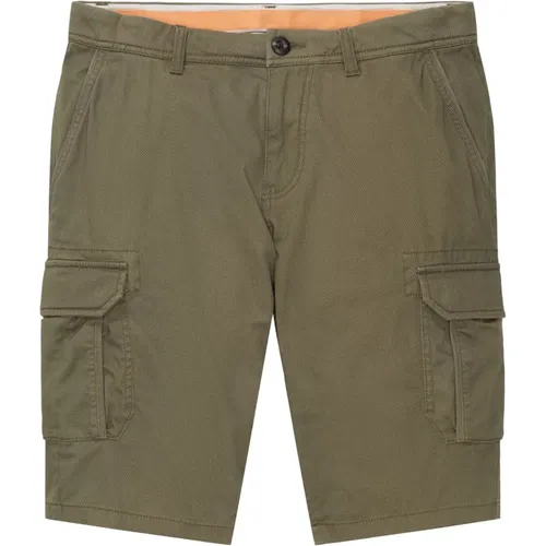 Shorts Cargo-Shorts mit Reißverschluss, Knopf und aufgesetzten Taschen , Herren, Größe: W31 - Tom Tailor - Modalova