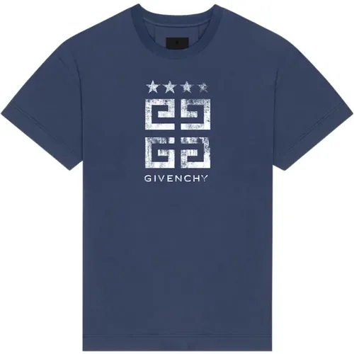 G Sterne bedrucktes T-Shirt , Herren, Größe: L - Givenchy - Modalova