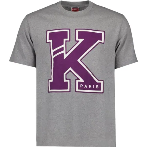 Varsity T-Shirt mit bedrucktem Logo - Kenzo - Modalova