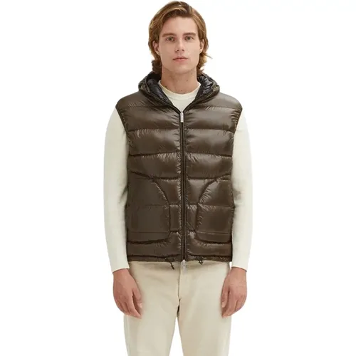 Reversible Hooded Puffer Vest , male, Sizes: XL, 2XL, M, L - Centogrammi - Modalova