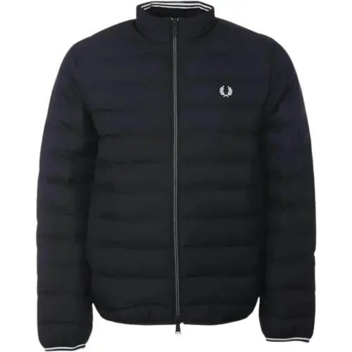 Insulated Jacket with Zipper , male, Sizes: L, S, XL, M - Fred Perry - Modalova