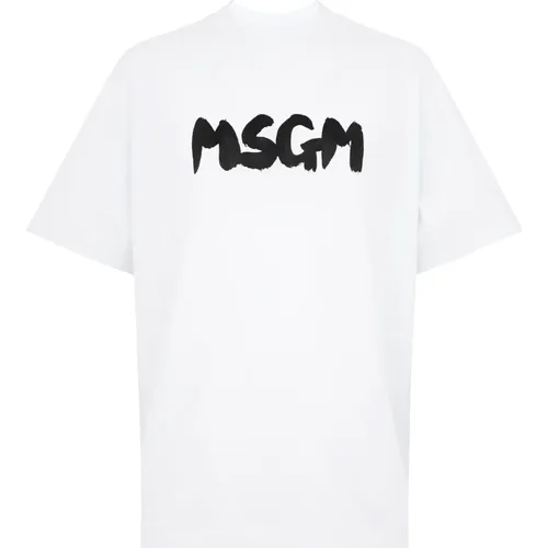 T-shirts and Polos , male, Sizes: S, XL, L, M - Msgm - Modalova