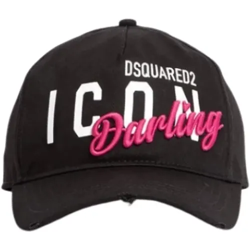 Icon Darling Baseball Cap Pink Bestickt - Dsquared2 - Modalova