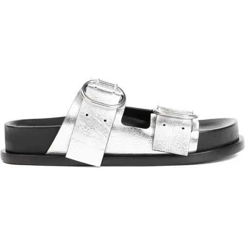 Leather Sandals Silver Moon Style , female, Sizes: 4 UK, 2 UK, 7 UK - Jil Sander - Modalova