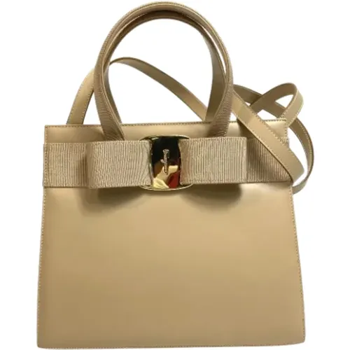 Pre-owned Leder Handtaschen , Damen, Größe: ONE Size - Salvatore Ferragamo Pre-owned - Modalova