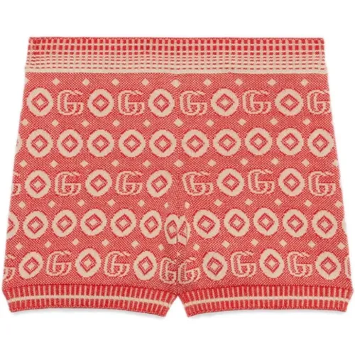 Rote Kinder-Shorts, Hergestellt in Italien - Gucci - Modalova