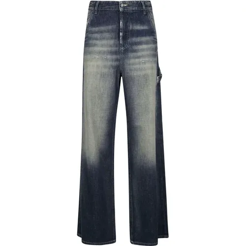 Workwear Pants , female, Sizes: W26, W25, W27, W24 - Diesel - Modalova