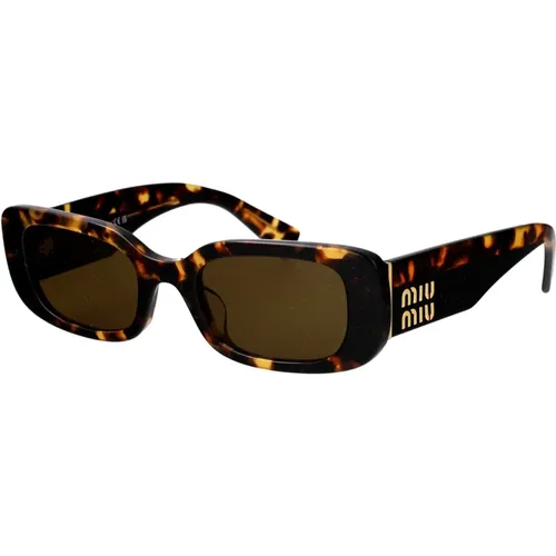 Stylish Sunglasses with 0MU 08Ys Design , female, Sizes: 51 MM - Miu Miu - Modalova