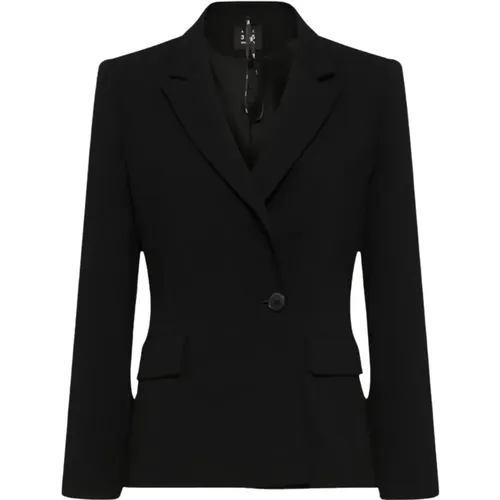 Schwarzer Doppelreihiger Blazer , Damen, Größe: 3XS - Marella - Modalova