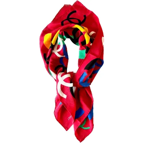 Pre-owned Silk scarves , female, Sizes: ONE SIZE - Chanel Vintage - Modalova