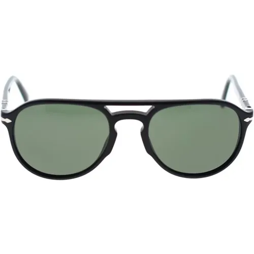 Zeitlose Aviator Sonnenbrille,Stilvolle Unisex Sonnenbrille Grüne Gläser - Persol - Modalova