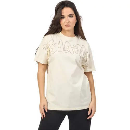 Damen Basic Logo T-Shirt Weiß - Disclaimer - Modalova