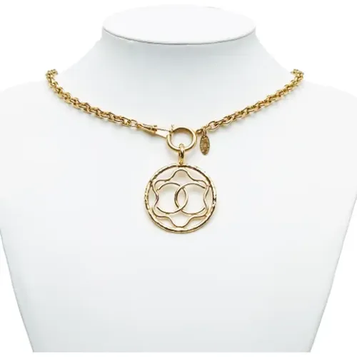 Pre-owned Gold necklaces , female, Sizes: ONE SIZE - Chanel Vintage - Modalova