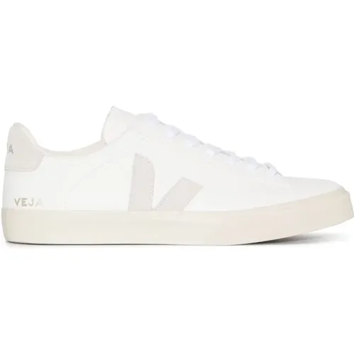 Weiße Beige Sneakers Körnige Textur , unisex, Größe: 43 EU - Veja - Modalova