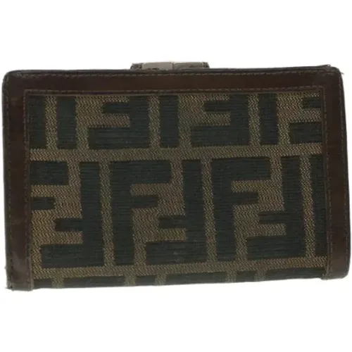 Pre-owned Canvas wallets , female, Sizes: ONE SIZE - Fendi Vintage - Modalova