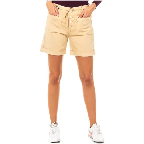 Rote Shorts mit Verstellbarem Bund , Damen, Größe: W27 - LA MARTINA - Modalova