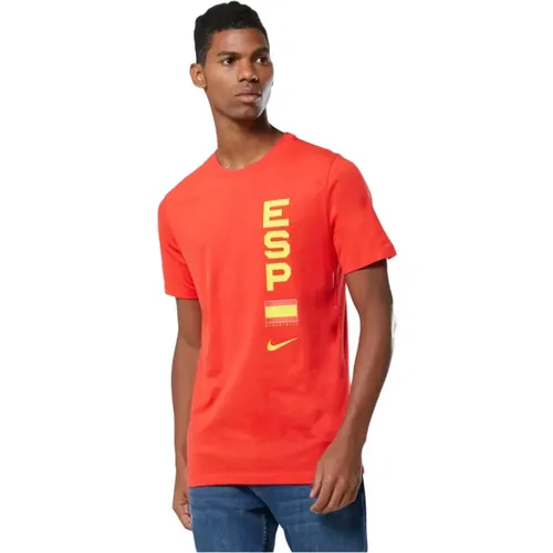 Spain Dri-Fit T-shirt , Herren, Größe: M - Nike - Modalova