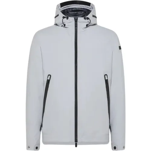 Hooded Zip-Up Jacket , male, Sizes: L, XL - RRD - Modalova