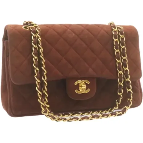 Pre-owned Suede Leather Chanel Shoulder Bag , female, Sizes: ONE SIZE - Chanel Vintage - Modalova