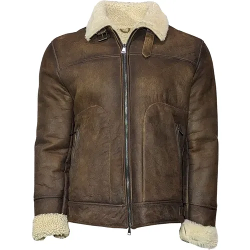 Exquisite Double-Faced Leather Jacket , male, Sizes: M, L - L.b.m. 1911 - Modalova