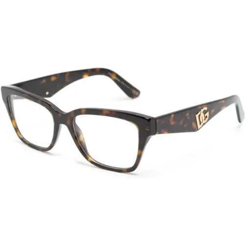 Braun/Havanna Optische Brille, vielseitig und stilvoll , Damen, Größe: 54 MM - Dolce & Gabbana - Modalova