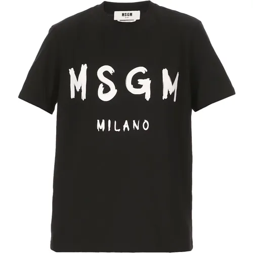 T-Shirts , Damen, Größe: 2XS - MSGM - Modalova