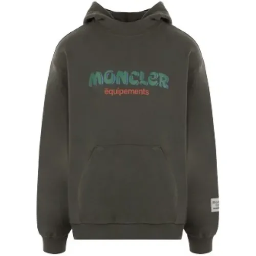 Grüner Oversized Hoodie Moncler - Moncler - Modalova