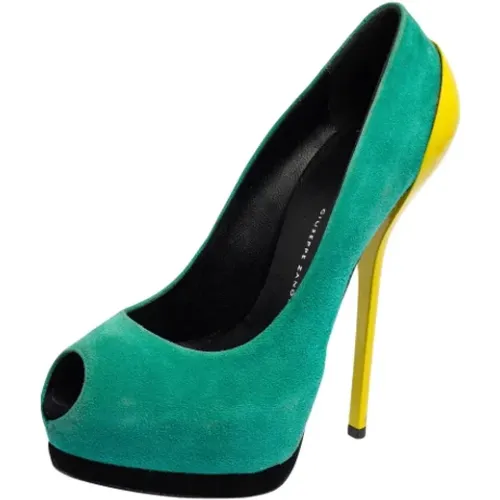 Pre-owned Suede heels , female, Sizes: 4 UK - Giuseppe Zanotti Pre-owned - Modalova