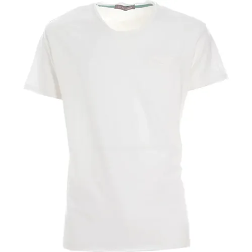 Kurzarm V-Ausschnitt Taschen T-shirt - YES ZEE - Modalova