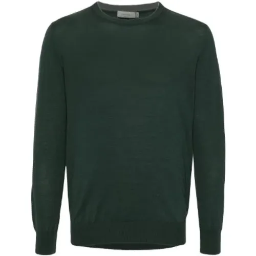 Dark Merino Wool Round Neck Sweater , male, Sizes: 3XL, L, XL, 2XL - Canali - Modalova