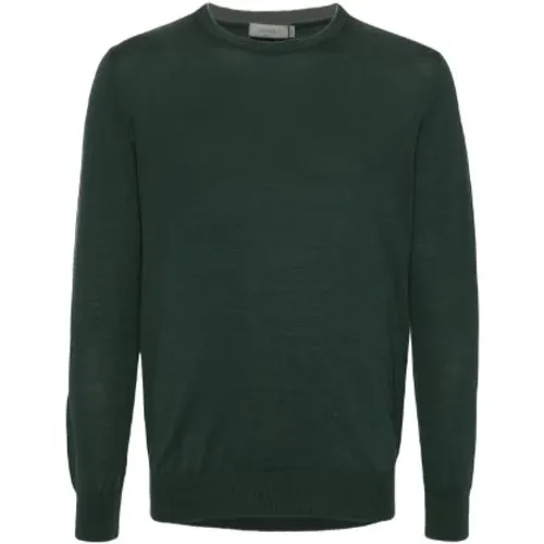 Dark Merino Wool Round Neck Sweater , male, Sizes: 3XL, XL, 2XL - Canali - Modalova