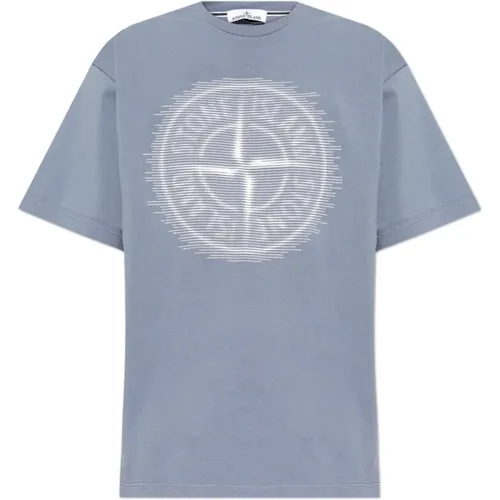 T-shirt with print , male, Sizes: 2XL, S, M, XL, L - Stone Island - Modalova